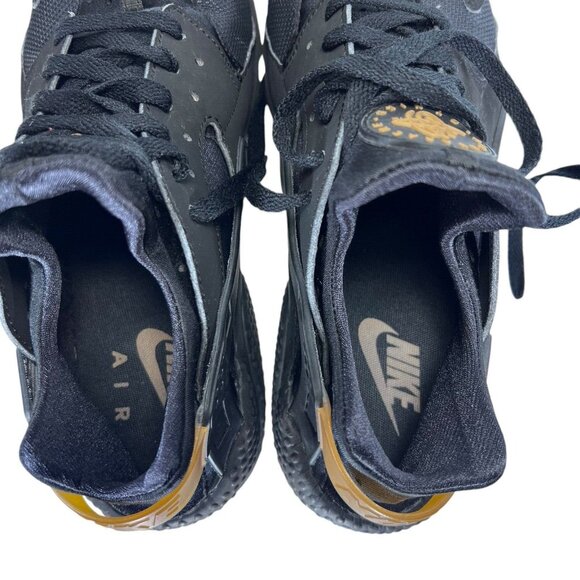 Nike Air Huarache Shoes Mens Size 10.5 Black Running Sneakers 318429-025 - Picture 9 of 16